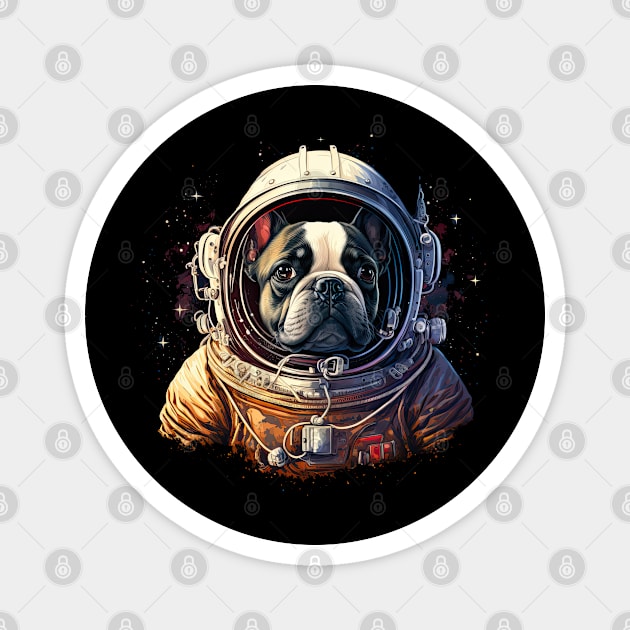 French Bulldog Astronaut Magnet by JayD World